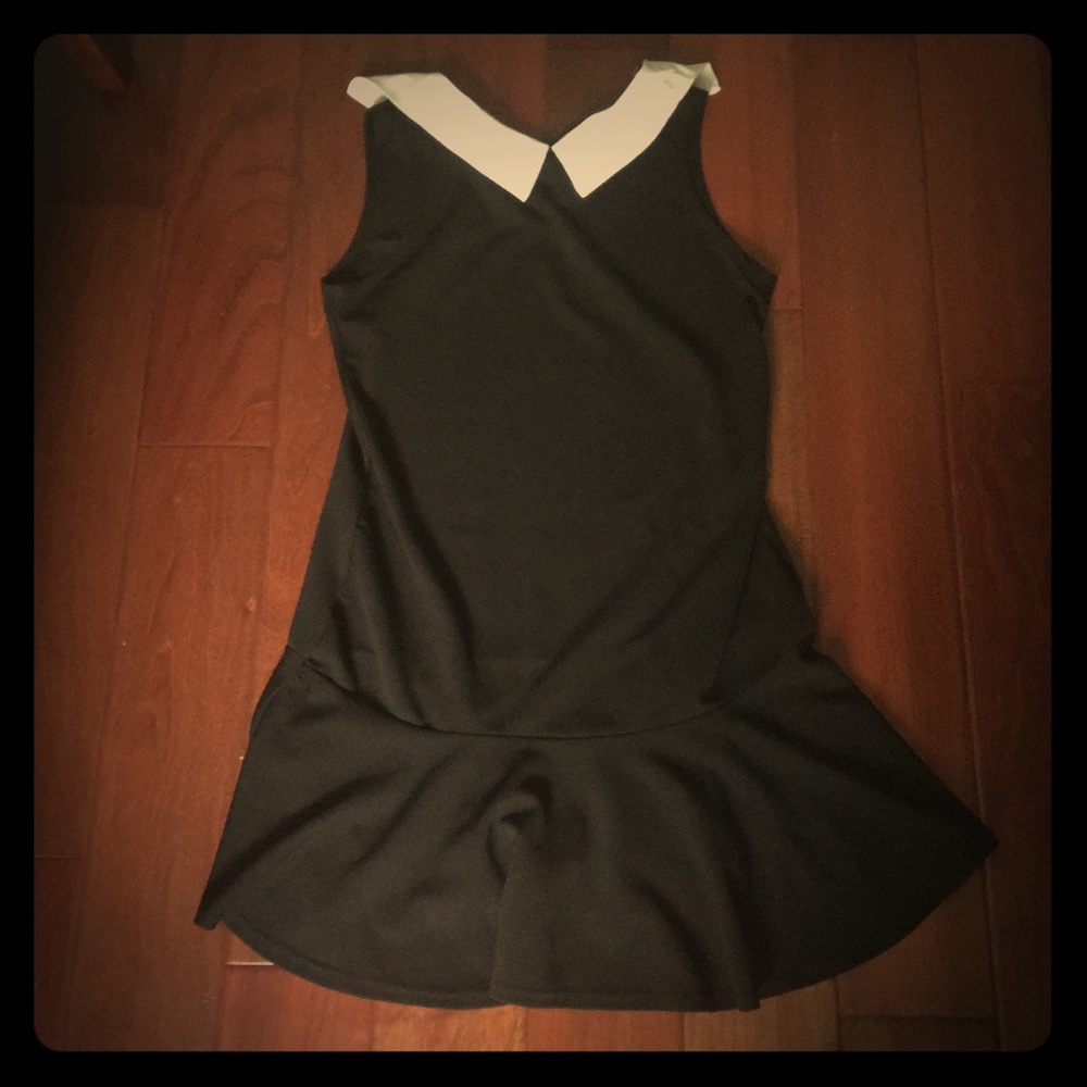 A white collard dress